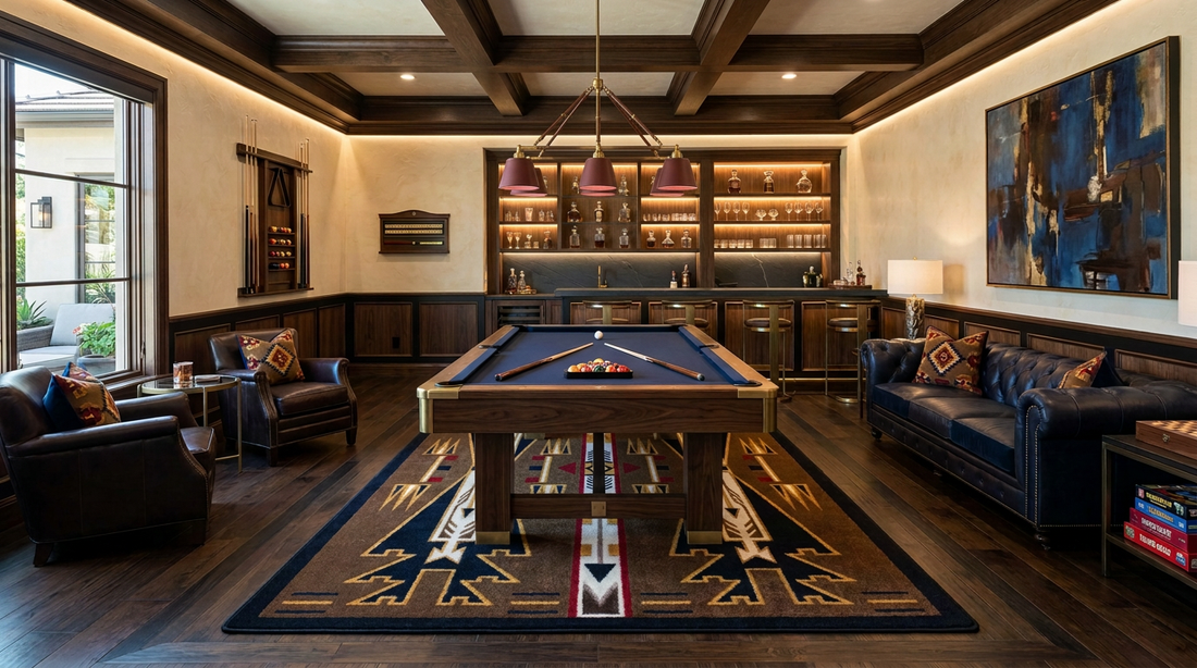 HOW TO PAIR A RUG WITH YOUR POOL TABLE FELT