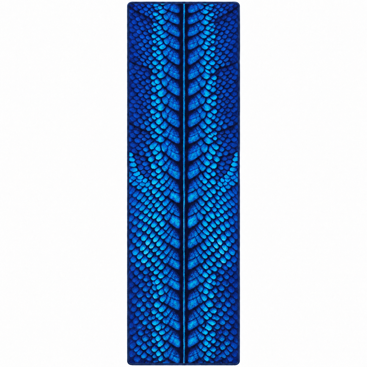 COBALT DRAGON SCALE AREA RUG