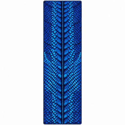 COBALT DRAGON SCALE AREA RUG