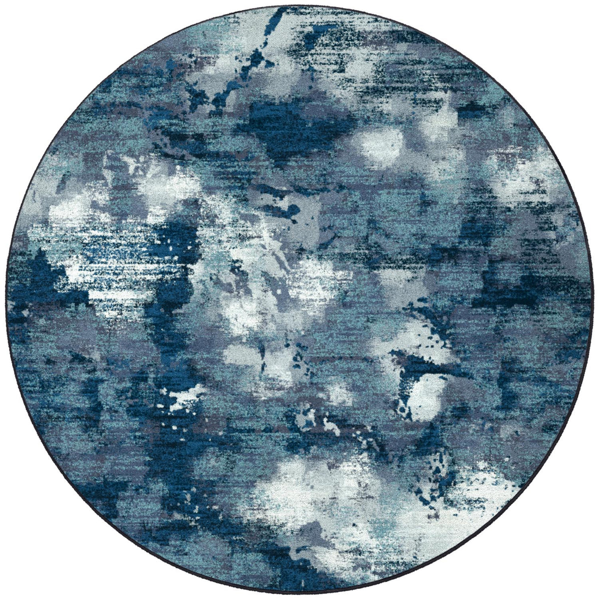 Deep End round area rug, product view