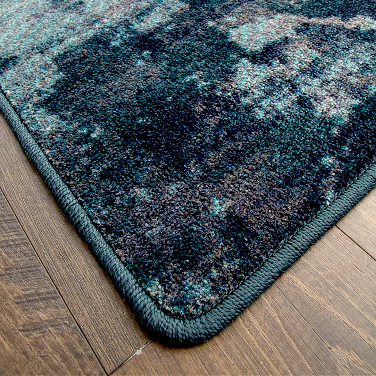 Deep End area rug corner and edge detail