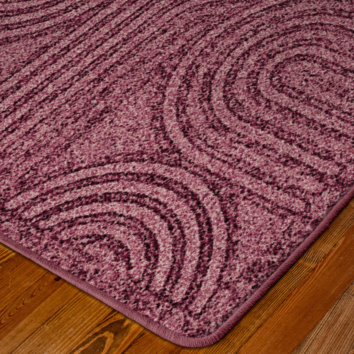 Detour area rug corner and edge detail