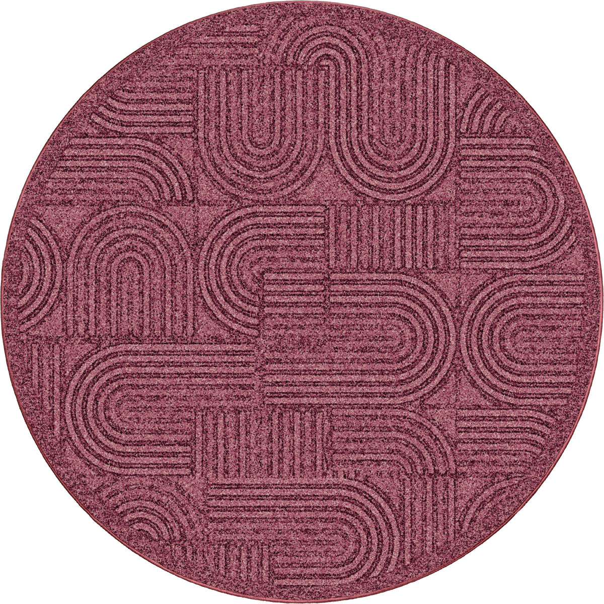 Detour round area rug, product view