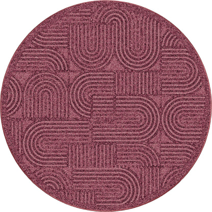 Detour round area rug, product view