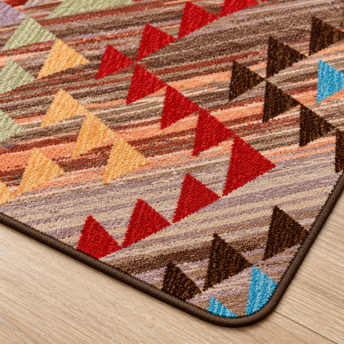 Fast Forward area rug corner and edge detail