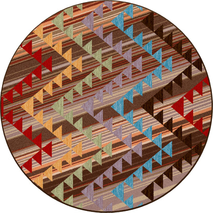 Fast Forward round area rug, product view