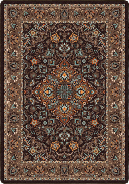 House Special area rug: decorative rug with intricate patterns on a white background.