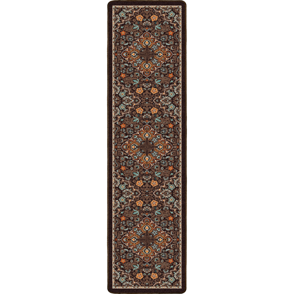House Special area rug: long, narrow decorative rug with intricate patterns on a white background.