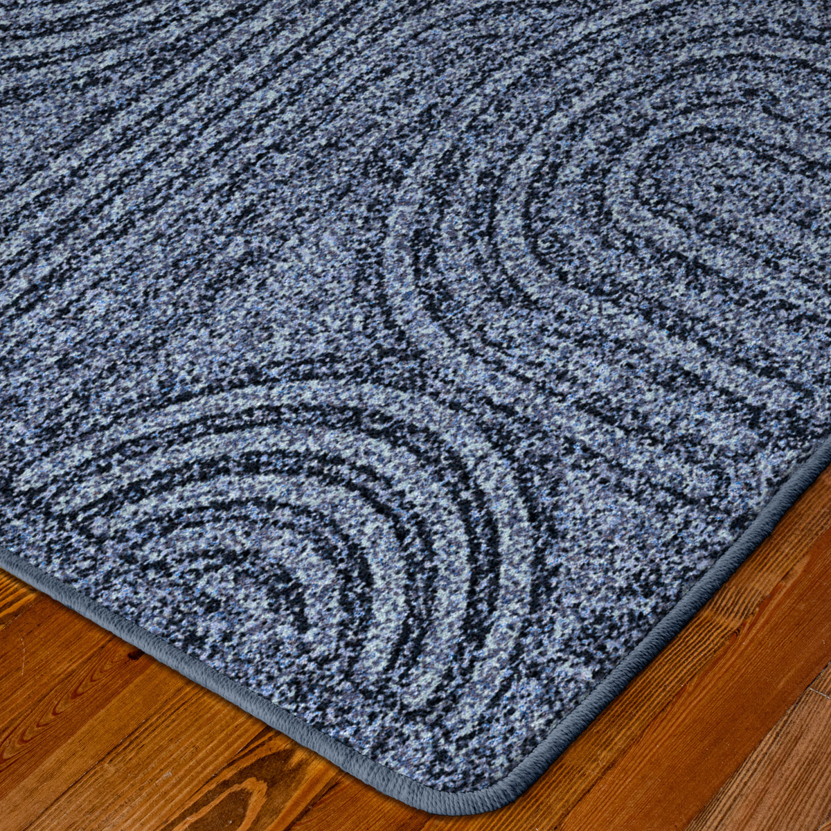 Joyride area rug corner and edge detail
