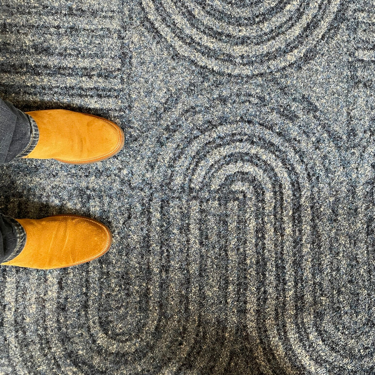 Joyride area rug fiber and pattern texture detail