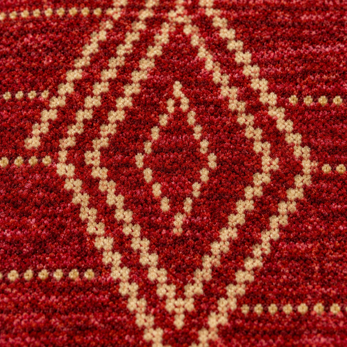 lady luck red ruby area rug with gold medallion details rug texture