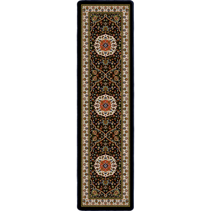 Night Garden area rug: decorative runner rug with intricate patterns on a white background.