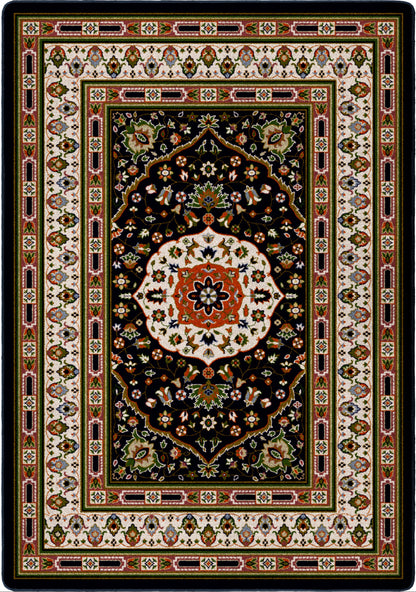 Night Garden area rug: decorative rug with intricate patterns on a white background.