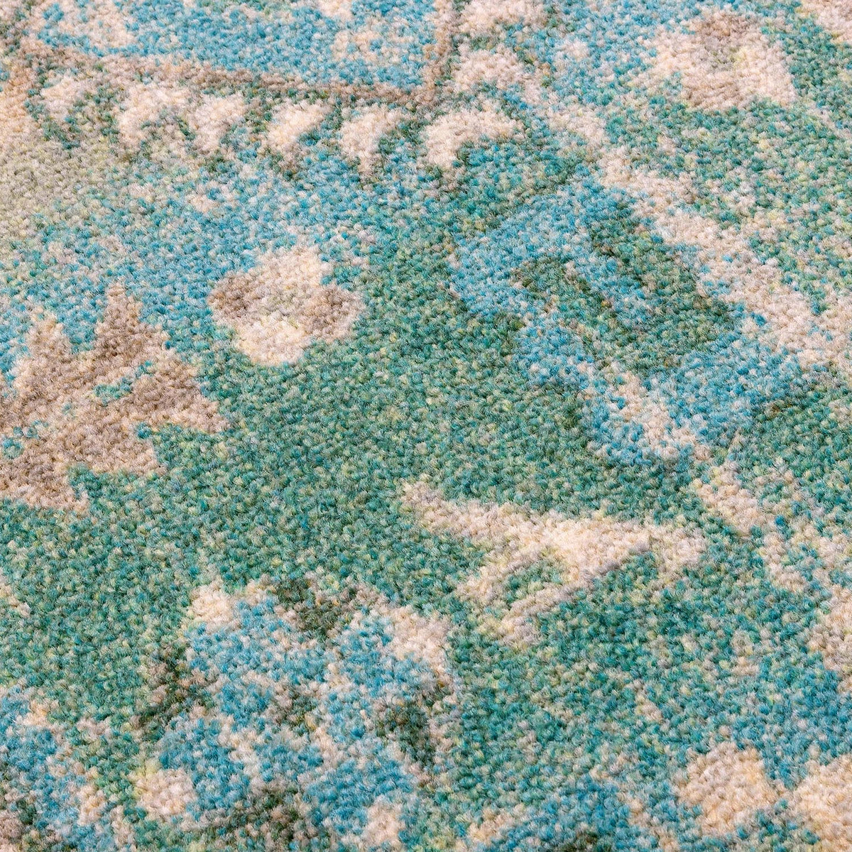 Saltwater area rug fiber and pattern texture detail